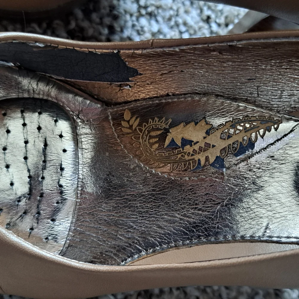 Sofft Tan Leather Peep Toe Pumps Heels Size 10